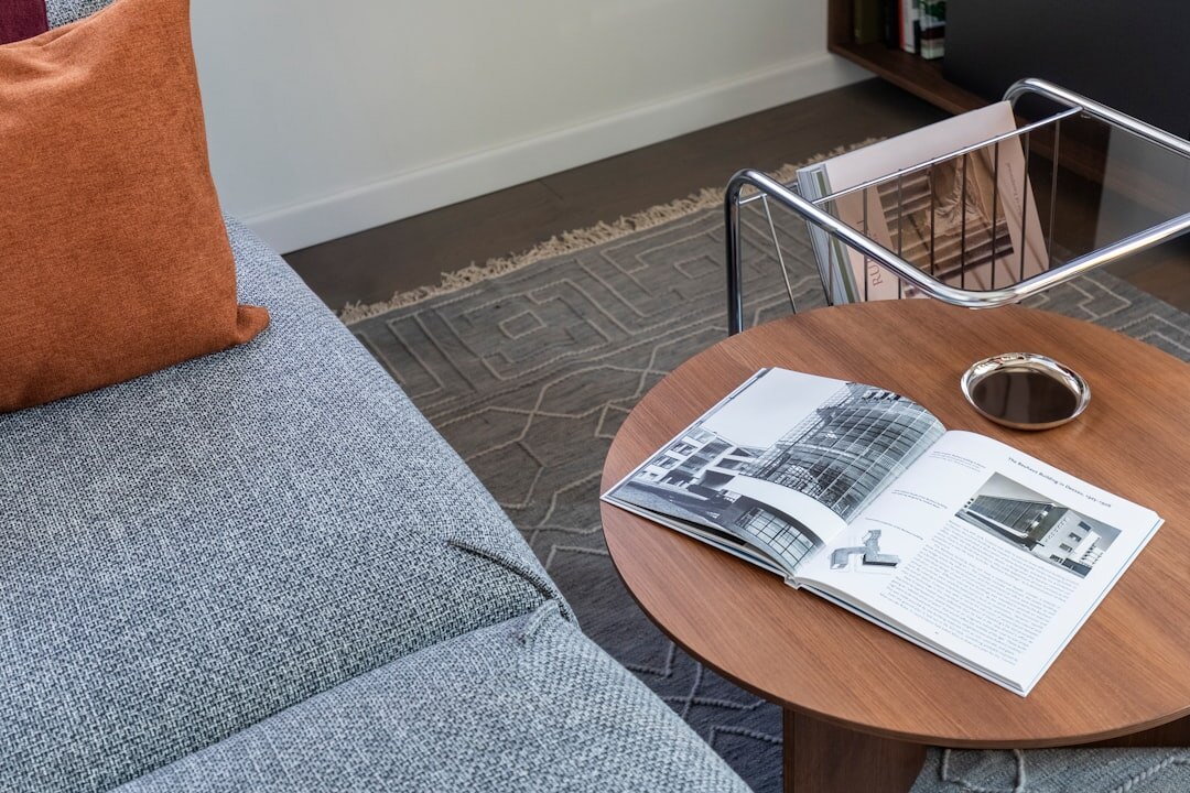 reading corner with armchair