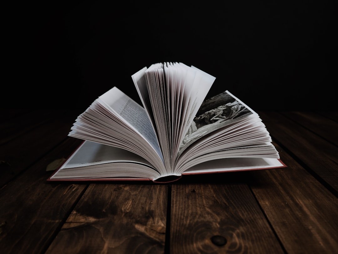 open thriller book